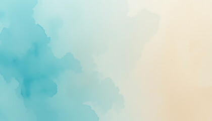 Obraz premium Teal and Beige Hand Rolled Paint Roller Texture Background