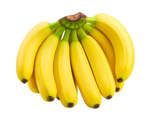 Bunch of Bananas Cluster, isolated on transparent background PNG