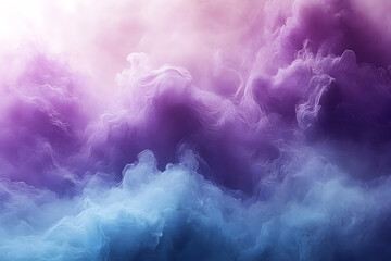 Abstract Cloudscape of Purple, Blue, and Pink Hues with Swirling