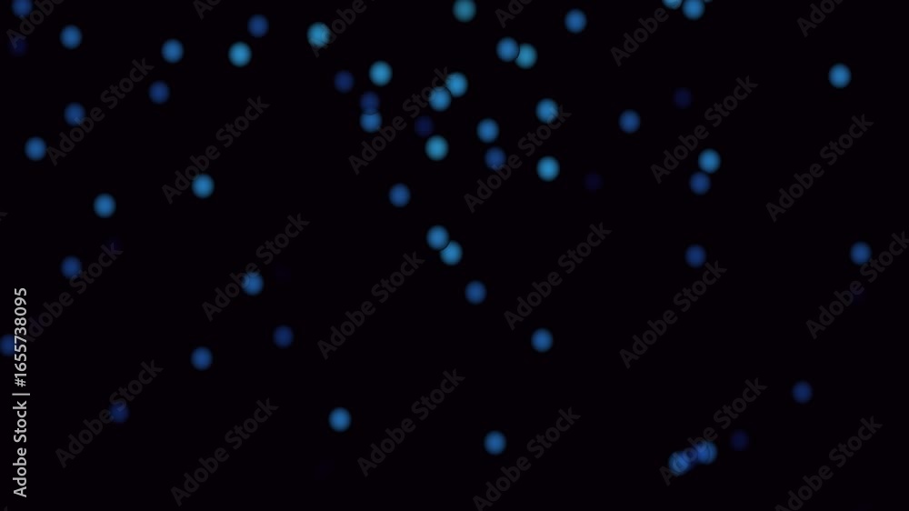 Poster digital design video editing blue glowing particles abstract background seamless loop animation 4k u