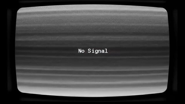 retro tv no signal static screen interference effect