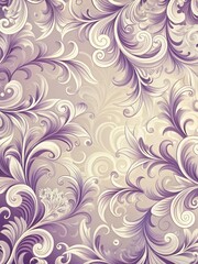 Swirling purple lavender hues blend with creamy white in a mesmerizing abstract pattern
