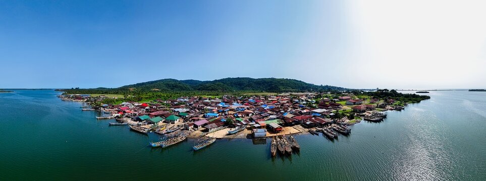 Panoramic View of Robertsport Coastlines, Liberia