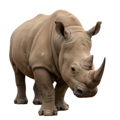 Obraz premium Powerful Rhino: Wildlife Photography, African Mammal