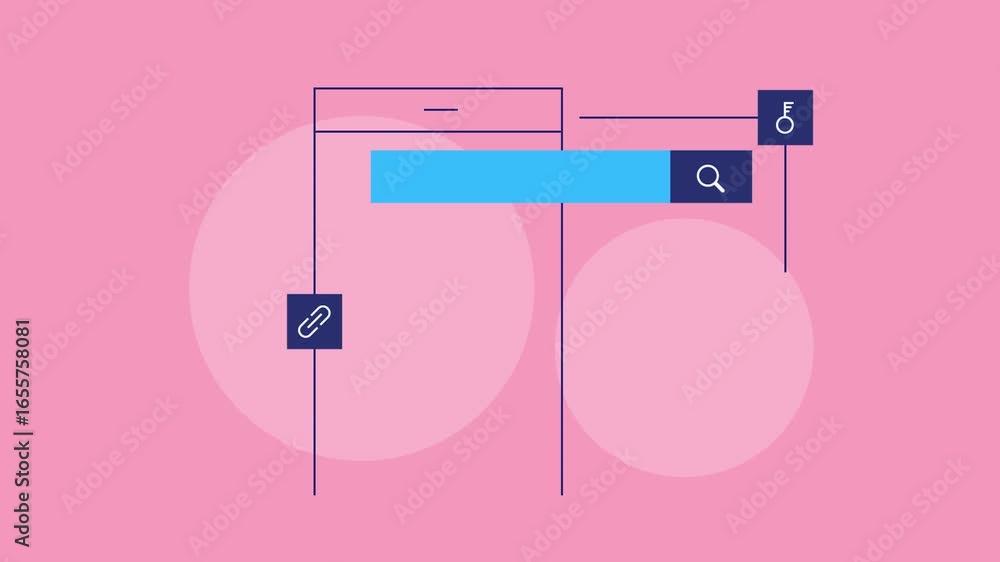 Aufkleber mobile seo experience with intelligent search functionality highlighting keyword and link metadata, 