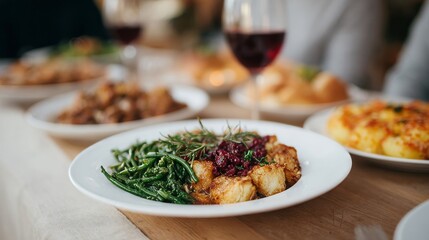 Roasted root medley with cranberry glaze whispers Thanksgiving feast; culinary symphony teases autumnal equinox nostalgia and communal harvest gathering