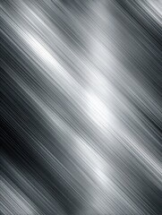 brushed silver metal background with an abstract diagonal line texture ai