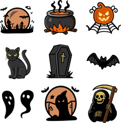 Spooky Halloween Vector Pack