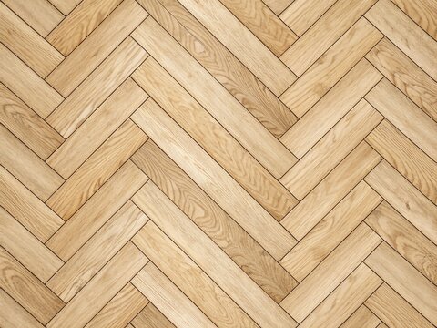 Natural wood herringbone pattern flooring texture background