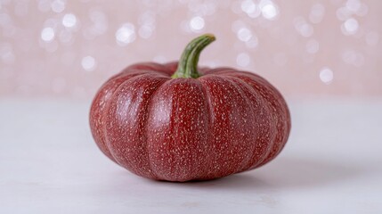 Ruddy pumpkin gleams under whimsical stardust glow, epitomizing harvest fest vibes and Samhain spiritual renewal