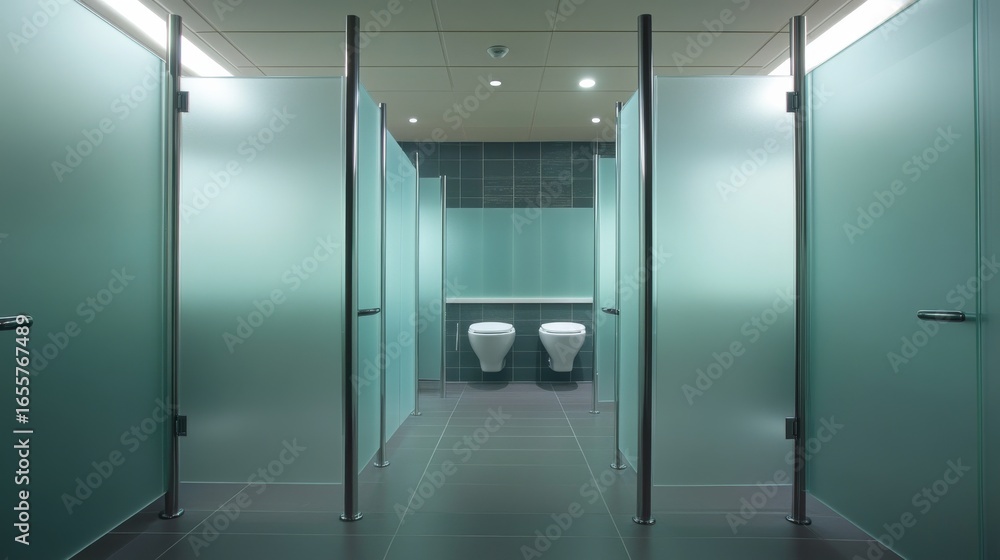 Aufkleber another great solution is to use glass partitions for bathrooms - this diverts attention away from t