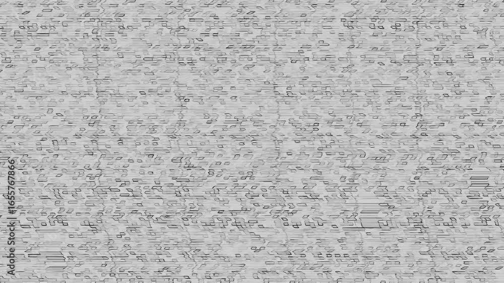 Poster television static and noise with distortions and glitch effects animation