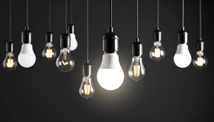 Bright Ideas Glowing Bulbs. (1)