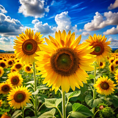 vibrant sunflowers a burst of summer