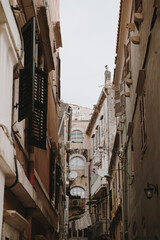 Narrow Alleyway in Historic Italian City