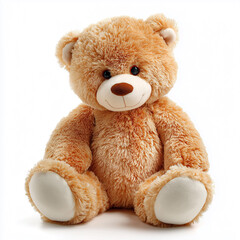 Fototapeta premium Plush teddy bear sitting upright