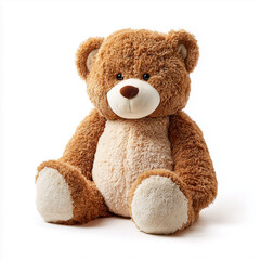 Obraz premium Plush teddy bear sitting upright