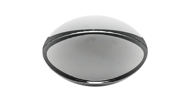 White Rugby Ball With Black Stripes isolated on a transparent background - Powered by Adobe