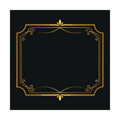 Elegant Gold Certificate Frame with Minimal Design