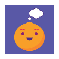 Fototapeta premium Thought Bubble Emoji Vector Illustration