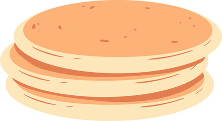 Cartoon Pancakes Illustration