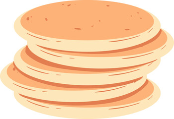 Cartoon Pancakes Illustration