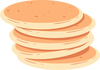 Cartoon Pancakes Illustration