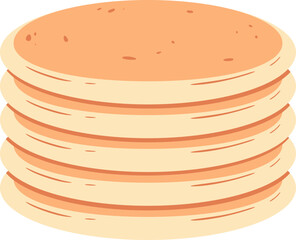 Cartoon Pancakes Illustration