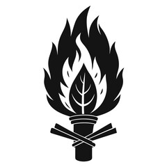 Burning Sage Bundle vector clean black silhouette design white background