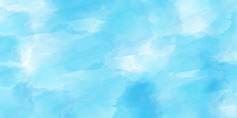 Abstract white and blue color frozen ice surface design bg. Watercolor background for textures backgrounds or wallpaper. Background of a Creative and painted cloudy sky blue watercolor background. 