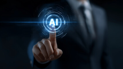 Fototapeta premium AI Innovation in Business: A Journey into Data Analytics and Automation