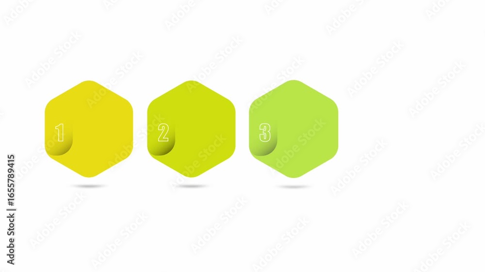 Canvas Prints animated video of 4, 5 and six steps business infographics rectangle shape and multicolor label for 