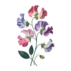 vector illustration of a pink flower