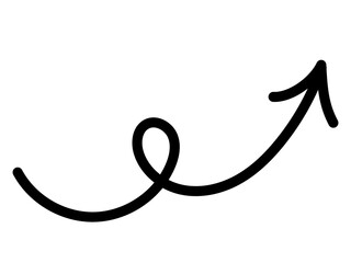 手書き　シンプル　矢印