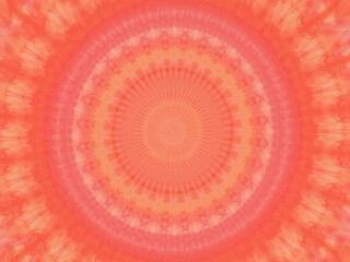 Sunset Tie-Dye Mandala