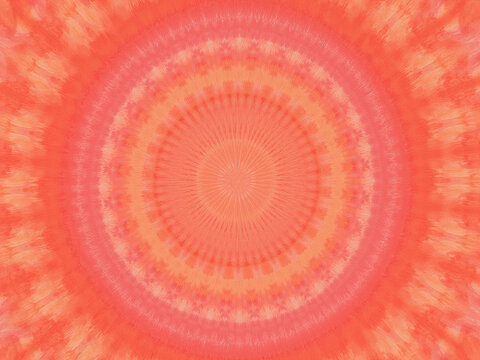 Sunset Tie-Dye Mandala