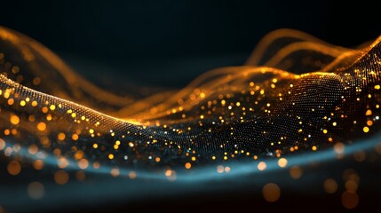 Abstract embossed mesh pattern symbolizing digital network connections in modern cloud computing technology, futuristic internet data exchange and virtual infrastructure background