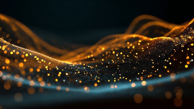 Abstract embossed mesh pattern symbolizing digital network connections in modern cloud computing technology, futuristic internet data exchange and virtual infrastructure background - Powered by Adobe