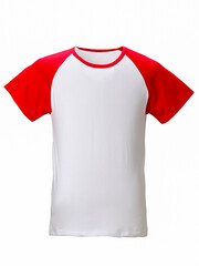 A white background picture of a fashionable short-sleeved T-shirt © jeson