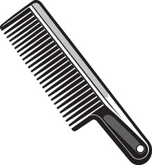 comb on white background