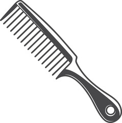 comb on white background