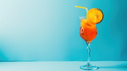Delicious Summer Juice Drinks on a Colorful Background
