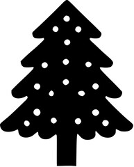 christmas tree isolated Generative AI