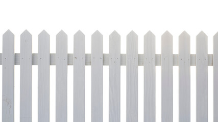 Obraz premium Seamless White Picket Fence Texture - Perfect for Backgrounds and Design