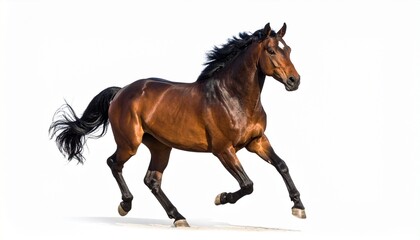 Fototapeta premium horse on white