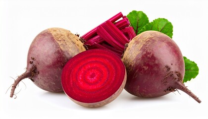 red radish isolated on white
