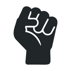 Raised fist icon symbolizing strength and solidarity