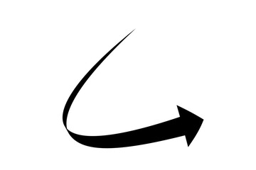 Curve arrow icon