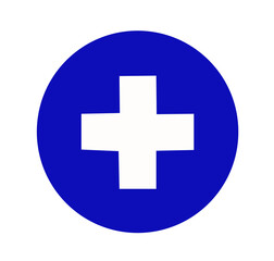 first aid kit logo medical icon vector stock on white background	