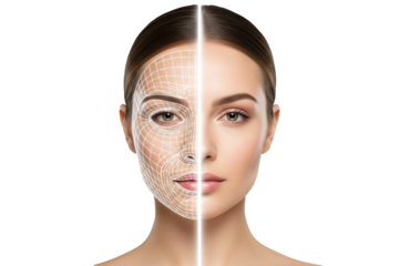 Facial Recognition Technology Analyzing the Female Face